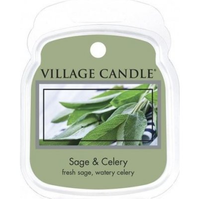 Village Candle rozpustný vosk do aróma lampy Svieža šalvia Sage Celery 62 g