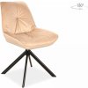 Jedálenská stolička Boogie I VELVET ČIERNY RÁM / BLUVEL BÉŽOVÁ 28