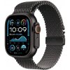 Apple Watch Ultra 2 49 mm čierny titán s čiernym titánovým milánskym ťahom L MX5V3CS/A