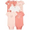 CARTER'S Body krátky rukáv Pink Floral dievča 5ks 6m/ veľ. 68 1P565710_6M