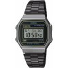 Čierne hodinky Casio Vintage A168WEHB-1AEF so stopkami