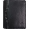 Pánska kožená peňaženka na výšku Poyem 5235 čierna