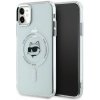 Karl Lagerfeld IML MagSafe kryt na iPhone 11 (KLHMN61HLSCHH) - biela kovová Choupette hlava