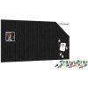 ALLboards Filcové panely na zeď 80x40 cm černé, Z4_FELT40x20BLACK
