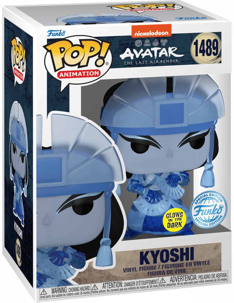 Funko Pop! 1489 Kyoshi Avatar The Last Airbender Special Edition Glows in The Dark