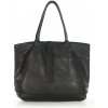 MARCO MAZZINI Dámska kožená taška typu hobo | čierna vp3a