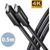 Axagon BUCM32-CM05AB SPEED+ USB-C USB-C, 0.5m