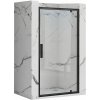Rea Rapid Swing, 1-krídlové sprchové dvere 80 x 195 cm, 6mm číre sklo, čierny profil, REA-K6408