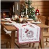 Mondo Italia Vianočný gobelínový behúň na stôl Hviezdny škriatok Chenille IT036 40x130 cm Viacfarebná