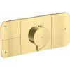 Axor One - Termostatická batéria pod omietku, na 3 spotrebiče, kefovaná mosadz 45713950