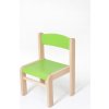 Hajdalánek dětská židlička Luca s tvarovanou opěrkou zad zelená