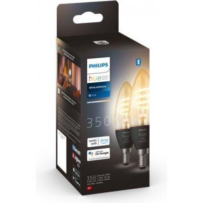 Philips SADA 2x LED Stmievateľná žiarovka Hue WHITE AMBIANCE E14/4,6W/230V