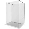 Mexen Kioto, sprchová zástena Walk-In 125 x 200 cm, 8mm číre sklo, čierny profil, 800-125-002-70-00
