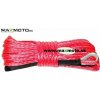 DRAGON WINCH Syntetické lano k navijakom ATV/ UTV - 15m, 5mm Farba: Červená
