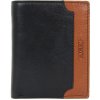 Lagen Pánska kožená peňaženka BLC-25261/122 čierna+koňak