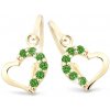 Cutie Jewellery Detské náušnice zlaté C2757Z-Green