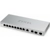 Zyxel XGS1010-12 v2, 12-Port Gigabit Unmanaged Switch with 8-Port 1G + 2-Port 2.5G + 2-Port SFP+