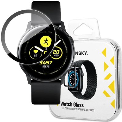 Wozinsky hybridné 3D sklo na displej hodiniek Samsung Galaxy Watch Active (SM-R500) - čierne