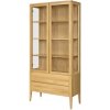 Drewmax Vitrína KW339, 95x195x40, dub (Barva dřeva: Bělená)