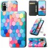 Peňaženkové kožené puzdro MAGNETIC na Xiaomi Redmi Note 10 Pro - Colorful Cube