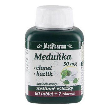 MedPharma Meduňka + chmel + kozlík 67 kapsúl