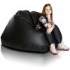 INTERMEDIC SK - Sedací vak MAXI 140x70 cm | extra veľký vak na sedenie a ležanie, 570 l E14 - Čierna