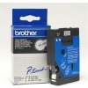 Brother TC-291, 9mm x 7,7m, čierna tlač / biely podklad, originálna páska