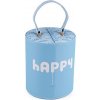 Šperkovnice Lovely, Happy, Smile, Sweet 14,5x17 cm - 4 modrá azuro happy