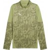 Pánska športová mikina Puma, TEAMCUP TRAINING 1/4 ZIP TOP zelená,sivá,biela L