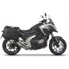 SHAD Kompletná sada bočných čiernych hliníkových kufrov TERRA BLACK , 47/47 litrov bočné kufre, vrátane montážnej sady SHAD HONDA NC 750 X 2021-