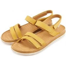 Vlnka dámske zdravotné kožené sandále Vivian žltá