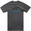 ALPINESTARS tričko ALWAYS 2.0 CSG TEE charcoal/black/blue - S