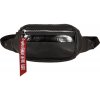 Alpha Industries RBF LEATHER WAIST BAG black kožená ľadvinka-taška Farba: čierna