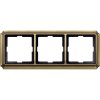 Rámček 3-násobný mosadz matná Merten Antique (Schneider)