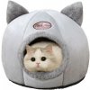 Livefy pelech pre mačky Dreamy 33cm, sivý
