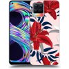 Picasee silikónový čierny obal pre Realme 8 4G - Red Lily