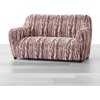 Bielastické poťahy OCEANO NOVÉ hnedo-vínové dvojkreslo (š. 120 - 160 cm)
