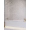 RADAWAY IDEA PNJ II 70cm vaňová zástena pevná jednodielna, profil chróm, sklo číre, 10001070-01-01