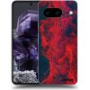 Picasee silikónový čierny obal pre Google Pixel 8a - Organic red