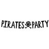 Pirátsky banner čierny pirát párty narodeniny 100 CM