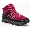 Juniorská trekkingová obuv CMP Rigel Mid berry / pink fluo