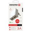 SWISSTEN SÍŤOVÝ ADAPTÉR SMART IC, CE 2x USB 3 A POWER BÍLÝ + DATOVÝ KABEL SWISSTEN USB / LIGHTNING 1,2 M BÍLÝ 22047000 Swissten