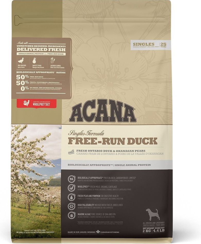 Acana Dog Free-run Duck Singles 6 kg