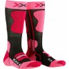 X-Bionic Ski Junior 4.0 Lyžiarske ponožky Anthracite Melange/Fluo Pink