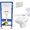GEBERIT DuofixBasic s bielym tlačidlom DELTA51 + WC CERSANIT CLEANON CARINA + SEDADLO 458.103.00.1 51BI CA2