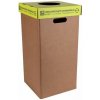 Odpadkový kôš, určený na zálohované fľaše, vyrobený z recyklovaných materiálov, 50 l, RECOBIN 