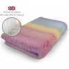 DRYBED Premium Vet Bed Dúha pastelový ružový 100 x 75 cm