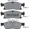 Sada brzdových platničiek kotúčovej brzdy TEXTAR 2519001