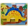 Wiky Vkladačka dinosaurus drevená 18x14,5cm