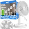 Podlahový ventilátor Climative Stojací stolný ventilátor oscilácia biely